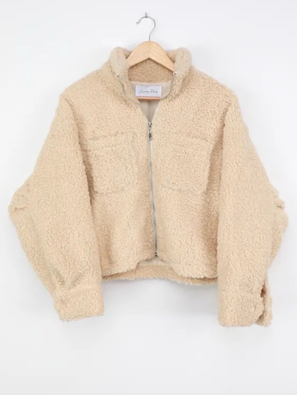 Lulu’s Nearest and Dearest Cream Shearling Jacket